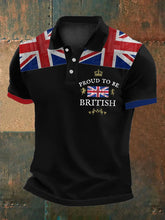 Men's British Proud Printed Polo Shirt